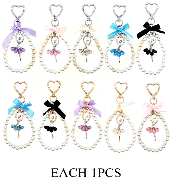 Pearl Wristlet Ballerina Keychain .70 each