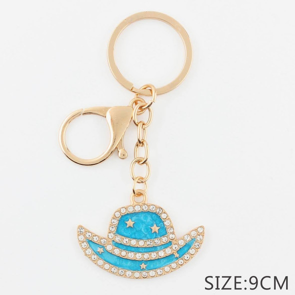 3.5" Crystal Western Hat Keychain .70 each