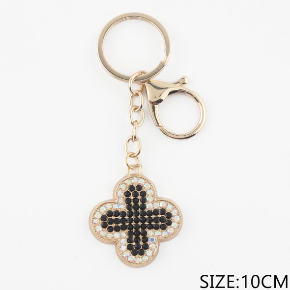 3.9" Rhinestone Quatrefoil Keychain .70 each