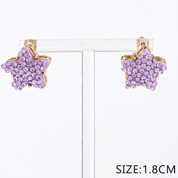 0.7" Crystal Star Stud Earrings .70 each pair
