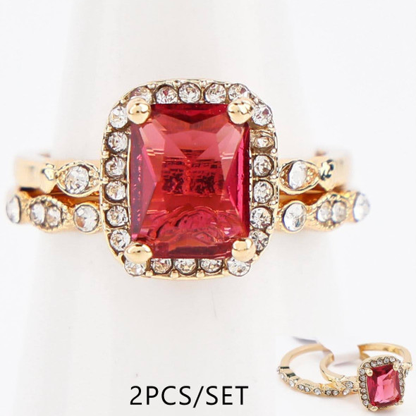 2 Piece Stackable Crystal Ring Set .70 each set