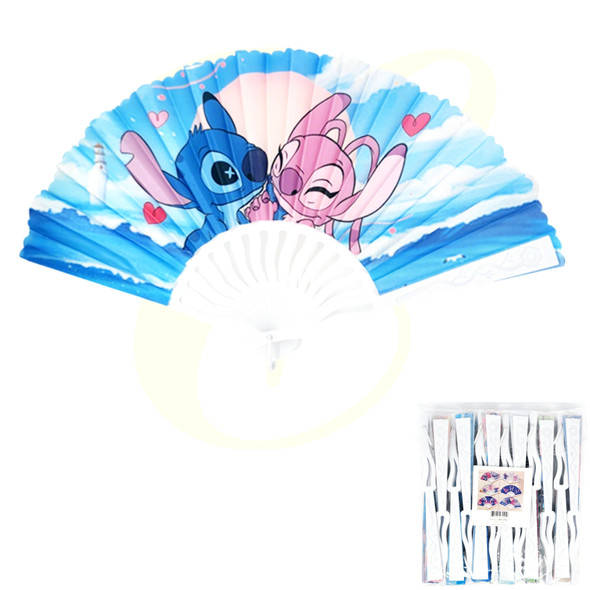 9" Novelty Print Folding Hand Fan .70 each