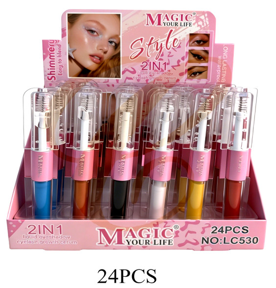 2-in-1 Liquid Eyeshadow & Lash Serum 24PCS Display Box .81 each