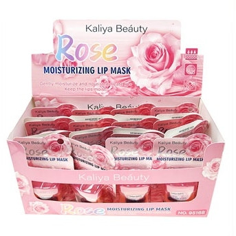 Rose Moisturizing Lip Mask 24 pcs per display box .62 each