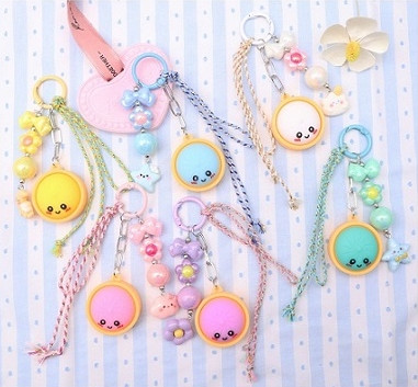 Dumpling Keychain/Bag Charm/Phone Wrist Strap .75 each