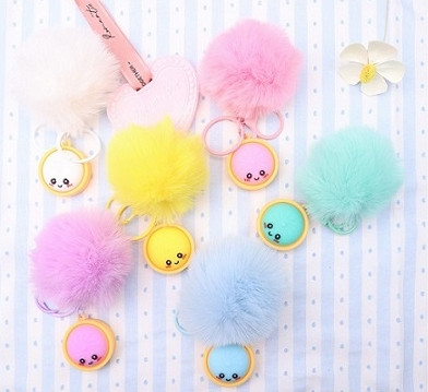 Dumpling Keychain with Pom Pom .75 each