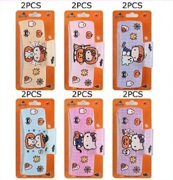 3.9" Novelty Halloween Rectangular Jaw Clips .70 each