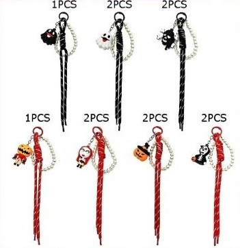 9.8" Halloween Tassel Charm Keychain .70 each