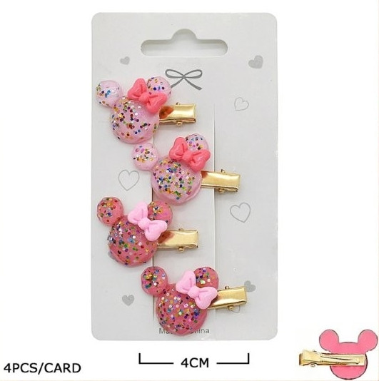 4 Pc Set Novelty Hair Clip .70 each set