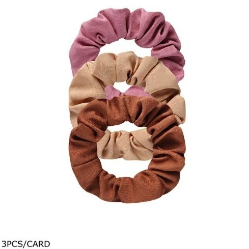 3 Pc Set Satin Scrunchie Hair Tie Set Fall Colors .70 each set