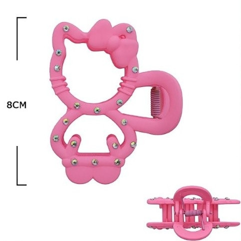 3.2" Novelty Hair Claw Clip w/ Stones .70 each