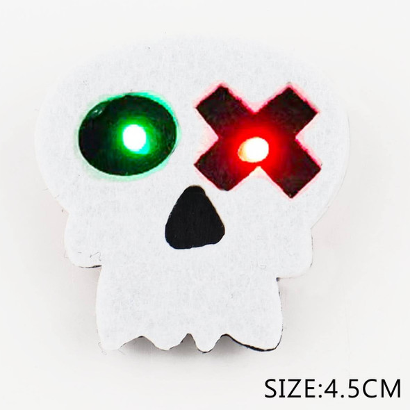 1.8" Light-Up Halloween Ghost & Skull Brooch .70 each