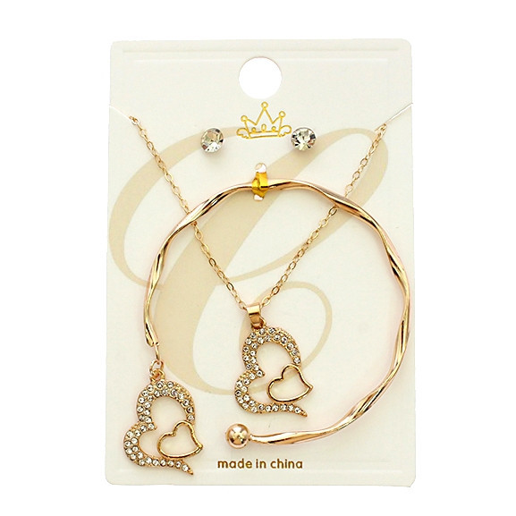 3 Pc Heart Jewelry Gift Set .72 each set