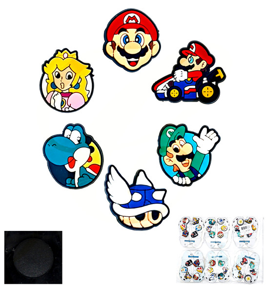 6 Pk Set of Shoe Charms Novelty Theme .75 per set