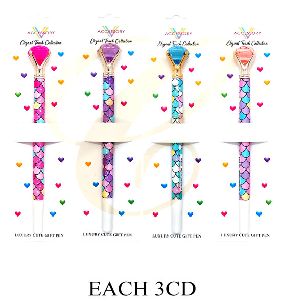 Mermaid Scale Diamond Top Pen .70 each