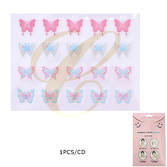 Butterfly-Shaped Colorful Acne & Pimple Patches .70 each