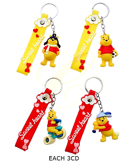 Novelty 3 in 1 Strap Keychain Mixed Designs .70 each