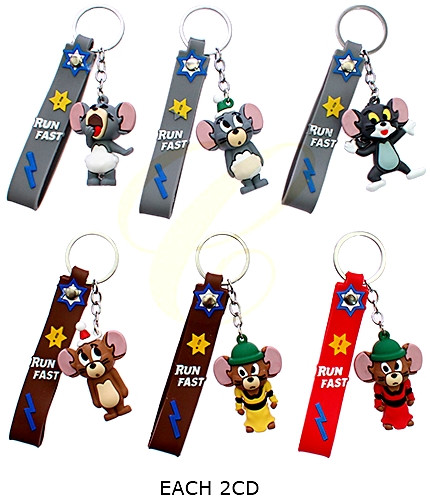 Novelty 3 in 1 Strap Keychain Mixed Designs .70 each