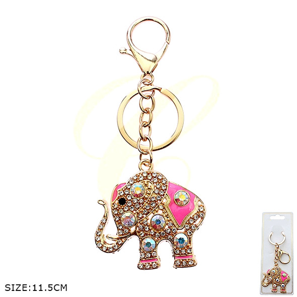 4.5" Elephant Rhinestone Keychain .70 each
