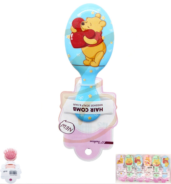 5.3" Novelty Print Gift Hair Brushes 12 per pk .70 each