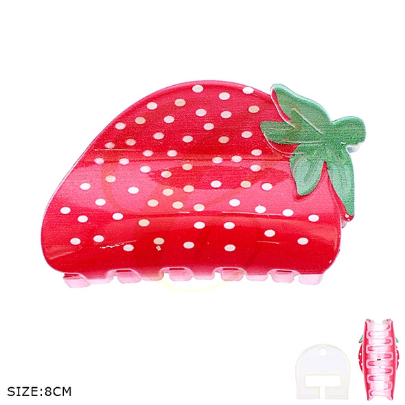3.2" Strawberry Hair Claw .70 each