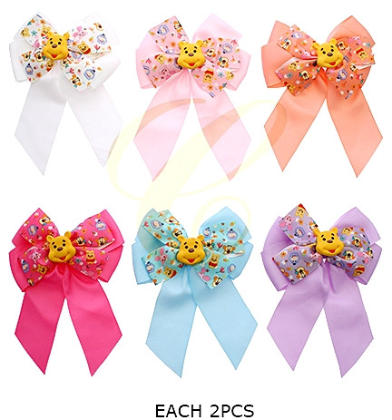 5.9" Novelty Bow Hair Clip .70 each
