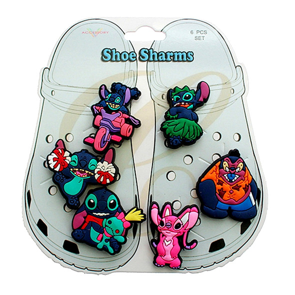 6 Pk Set of Shoe Charms Novelty Theme .75 per set