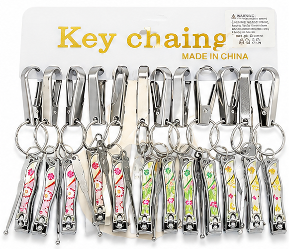 Nail Clipper + Ear Pick Keychain .70 each