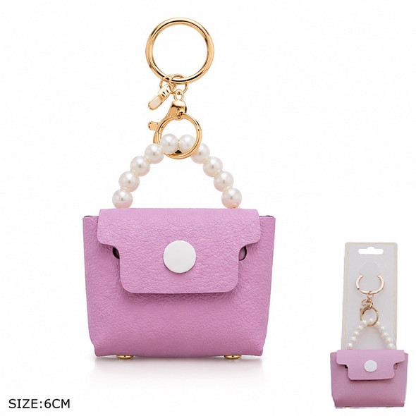 2.4" Mini Handbag Keychain with Pearl Handle .70 each