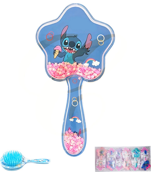 Novelty Paddle Hairbrush Glitter Liquid Design $1.50 each