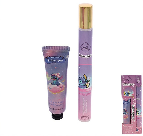 2-in-1 30g Hand Cream + Perfume Spray Set 15 sets per display box $1.60 each set
