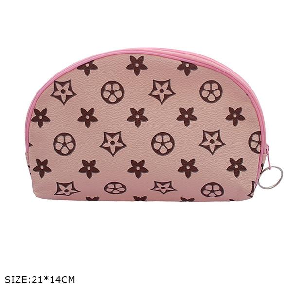 8.3" x 5.5" Hi Fashion Look Zipper Cosmetic Bag 4 colors .70 each