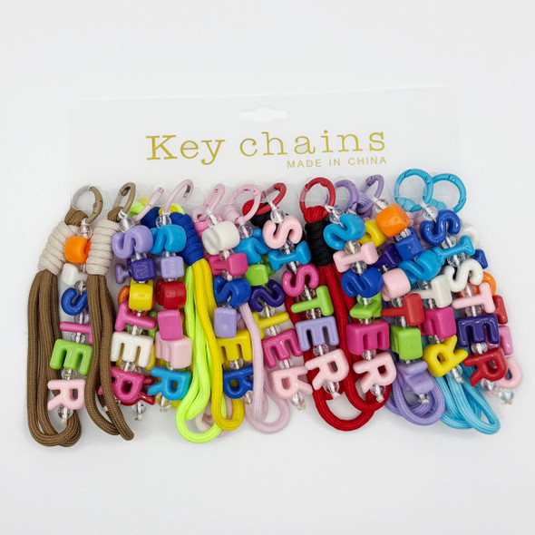 SISTER Beaded Keychain / Wristlet .75 each
