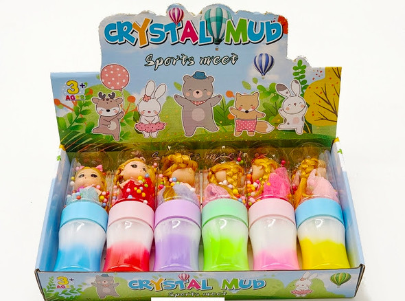 7" Large Crystal Mud Slime w/ Doll 6 pcs per display box $1.50 each