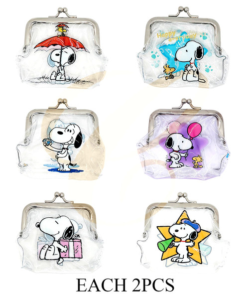3.4" Novelty Snap Closure Coin Purse .70 each