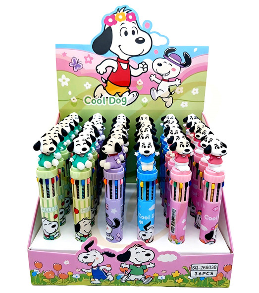Novelty 10 Color Ink Pen 36 pcs per display box .75 each