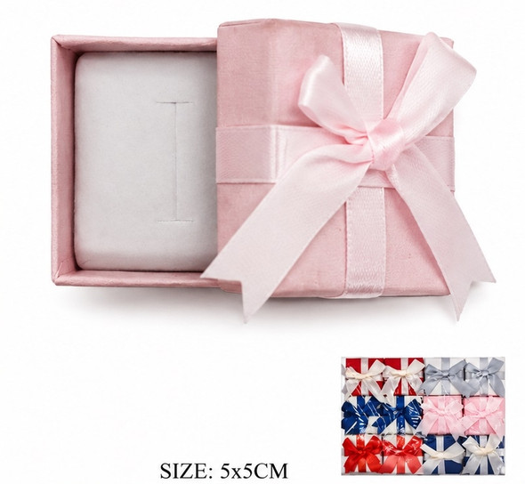 2" x 2" Mini Bow Jewelry Gift Box .70 each