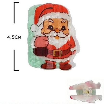 1.8" Christmas Character Mini Claw Hair Clips .70 each
