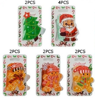 1.8" Christmas Character Mini Claw Hair Clips .70 each