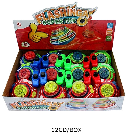 Flashing & Sound UFO Spinner Toy 12 pcs per display box $1.87 each
