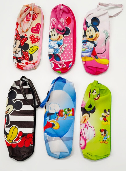 8" Novelty Zippered Pouch/Pencil Case .70 each