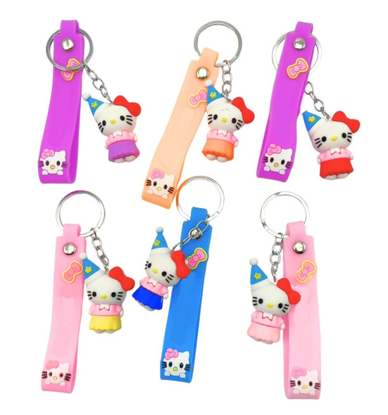 Novelty 3 in 1 Strap Keychain Asst Colors .70 each