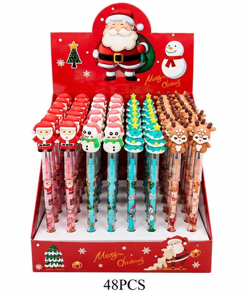 Christmas Character Pencil 48 pcs per display box .75 each