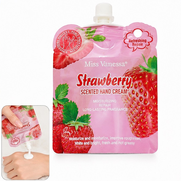 Strawberry Scented Hand Cream Moisturizing & Repair 24 pcs per display box .75 each