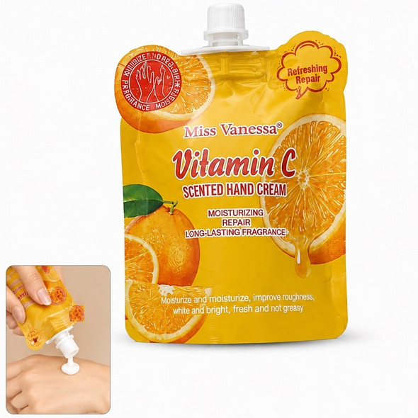 Vitamin C Scented Hand Cream Moisturizing & Repair 24 pcs per display box .75 each