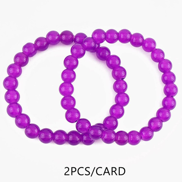 2 Pc Set Glass Beaded Stretch Bracelet .70 each set
