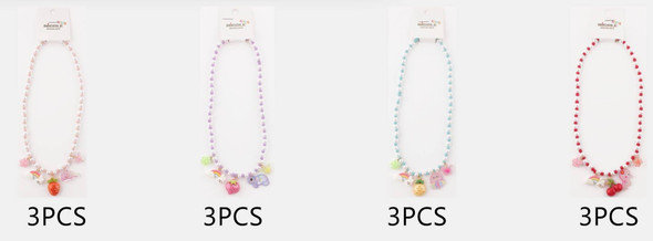 Kids Beaded Charm Necklace Assortment .70 each