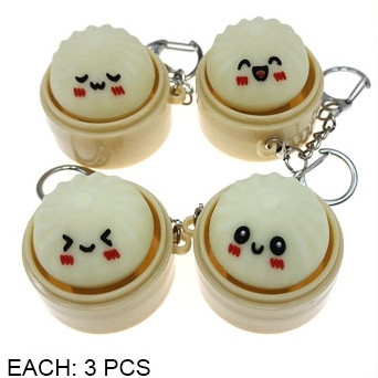1.6" Light Up Dumpling Keychain $1.25 each