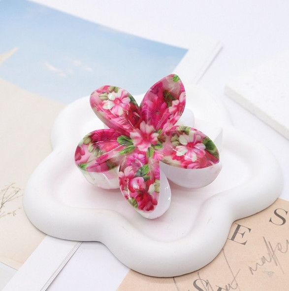 Tropical Floral Plumeria Hair Claw Clips .70 each