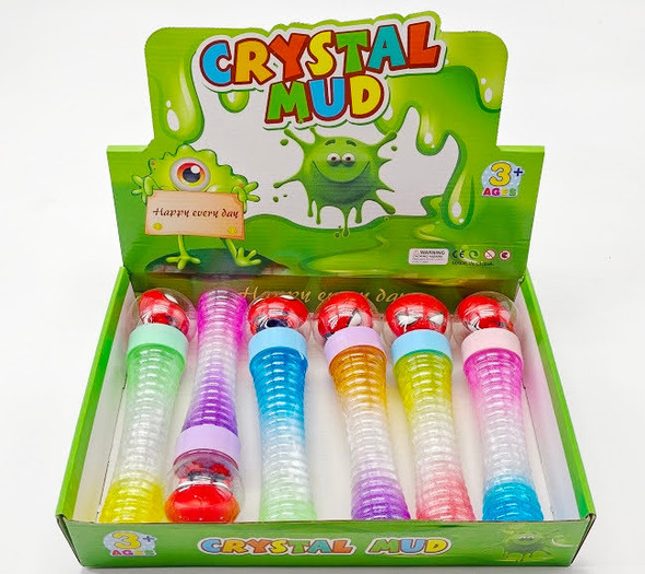 10" X-Large Slime Putty In Tube w/ Squishy 6 pcs per display box $1.50 each